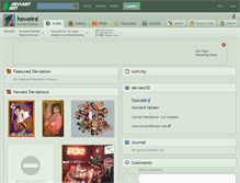 Tablet Screenshot of howeird.deviantart.com