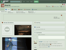 Tablet Screenshot of desavior.deviantart.com