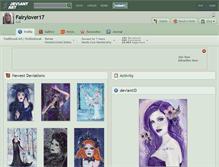 Tablet Screenshot of fairylover17.deviantart.com