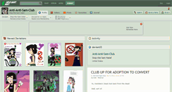 Desktop Screenshot of anti-anti-sam-club.deviantart.com