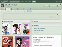 Tablet Screenshot of anti-anti-sam-club.deviantart.com