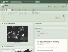 Tablet Screenshot of lostl.deviantart.com