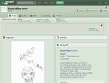 Tablet Screenshot of blood-ofthe-crow.deviantart.com