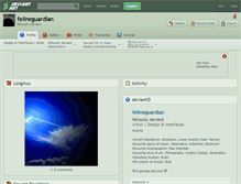Tablet Screenshot of felineguardian.deviantart.com