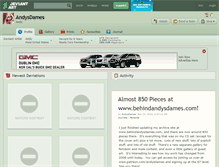 Tablet Screenshot of andysdames.deviantart.com