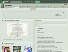 Tablet Screenshot of justmikki.deviantart.com