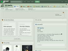 Tablet Screenshot of hk-sparkz.deviantart.com