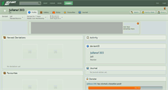 Desktop Screenshot of juliana1303.deviantart.com