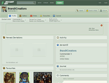 Tablet Screenshot of brandxcreations.deviantart.com