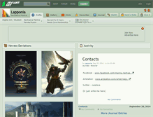 Tablet Screenshot of lapponia.deviantart.com