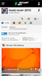 Mobile Screenshot of music-luver-2010.deviantart.com
