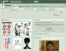 Tablet Screenshot of keoneart.deviantart.com