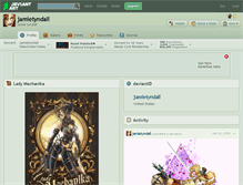 Tablet Screenshot of jamietyndall.deviantart.com