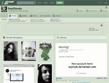 Tablet Screenshot of deadtomato.deviantart.com