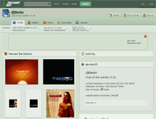 Tablet Screenshot of djtiesto.deviantart.com