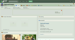 Desktop Screenshot of optimusprimeplz.deviantart.com