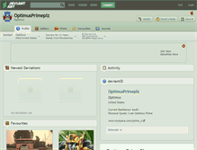 Tablet Screenshot of optimusprimeplz.deviantart.com