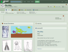 Tablet Screenshot of pity-kitty.deviantart.com