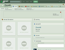 Tablet Screenshot of flowerbi.deviantart.com