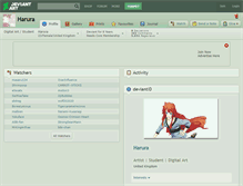 Tablet Screenshot of harura.deviantart.com