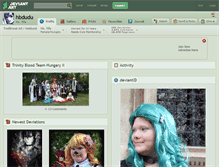 Tablet Screenshot of hbdudu.deviantart.com