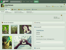 Tablet Screenshot of colorfullara.deviantart.com