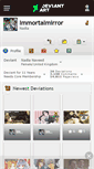 Mobile Screenshot of immortalmirror.deviantart.com