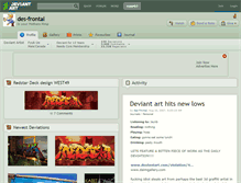 Tablet Screenshot of des-frontal.deviantart.com