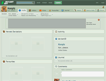 Tablet Screenshot of konplz.deviantart.com
