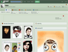 Tablet Screenshot of halpc.deviantart.com