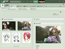 Tablet Screenshot of lolita-.deviantart.com