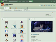 Tablet Screenshot of okumurarinplz.deviantart.com