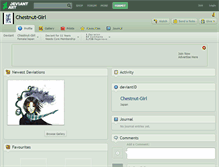 Tablet Screenshot of chestnut-girl.deviantart.com