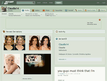 Tablet Screenshot of claudia14.deviantart.com