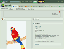 Tablet Screenshot of lobo-wolf.deviantart.com
