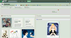 Desktop Screenshot of hataketake.deviantart.com