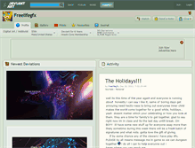 Tablet Screenshot of freelifegfx.deviantart.com