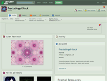 Tablet Screenshot of fractalangel-stock.deviantart.com