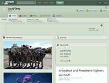 Tablet Screenshot of lucid-grey.deviantart.com