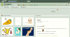 Desktop Screenshot of fire-dragon15.deviantart.com