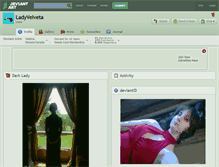 Tablet Screenshot of ladyvelveta.deviantart.com