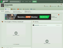 Tablet Screenshot of circesvictim.deviantart.com