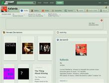 Tablet Screenshot of kallanda.deviantart.com