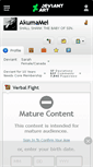 Mobile Screenshot of akumamei.deviantart.com