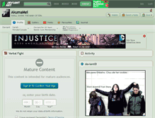 Tablet Screenshot of akumamei.deviantart.com