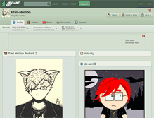 Tablet Screenshot of frail-hellion.deviantart.com
