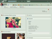 Tablet Screenshot of fevos.deviantart.com