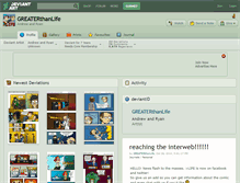 Tablet Screenshot of greaterthanlife.deviantart.com