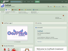 Tablet Screenshot of cosplush.deviantart.com