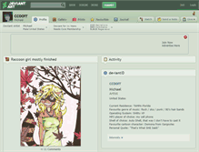 Tablet Screenshot of ccoorr.deviantart.com